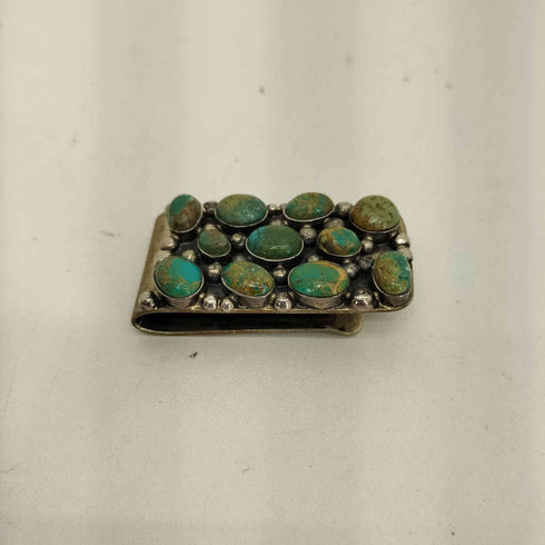 インディアンジュエリー INDIAN JEWELRY ナバホ ターコイズ 天然石 マネークリップ メンズ